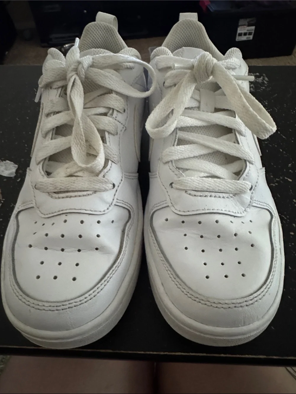 Kids White Nike Sneakers - Classic Low-Top Design